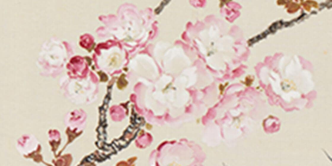 跡見玉枝《桜花図巻》画像